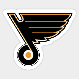 Flyers - Blues logo mashup Sticker